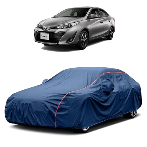 Image of Heavy-Duty Car Cover for Compatible with Toyota Yaris (2018 to 2025 All Models) Deluxe Car Protection Cover ? Waterproof & UV-Resistant All-Season Exterior Protection