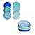 vancasso Bonita Blue Salad Plate Set of 6 Bundles Pasta Bowls Set of 4