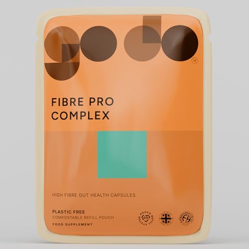Fibre Pro Complex Capsules - Inulin Powder - Husk Powder - Lactobacillus Acidophilus for Digestive System - Supplement 60 Capsules