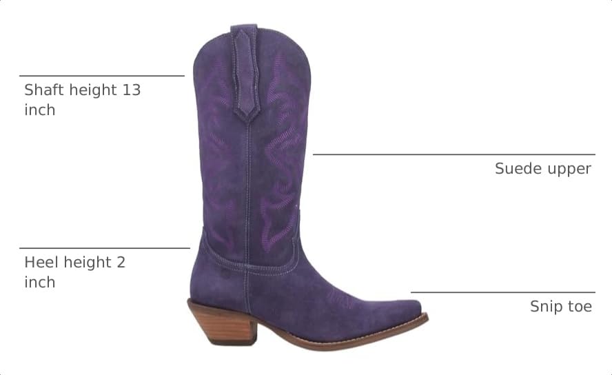 Image of Dingo Womens Out West Embroidered Snip Toe Casual Boots Mid Calf Mid Heel 2-3 inch