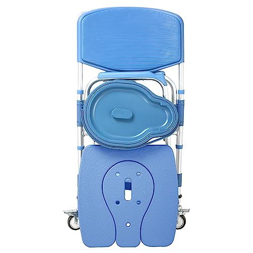 Chaise percée à roulettes pour douche et chambre des aînés
