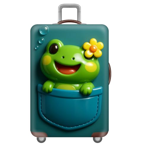 Fundas para Maletas,Animal Luggage Cover,Funda para Maleta con Ruedas,Funda EláStica AntiarañAzos para Maleta De Viaje para NiñOs,Adolescentes,Adultos,Funda para Equipaje (Verde,XL(29-32inch))