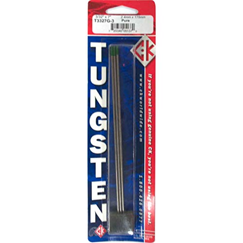 CK T3327G-3 Pure Tungsten Electrode 3/32