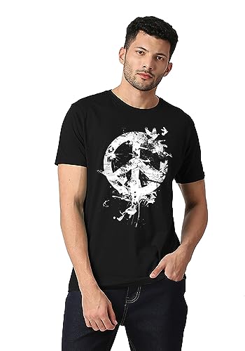 Image of Wear Your Opinion Mens S to 5XL Graphic Printed T-Shirt (Design: Peace Bird)