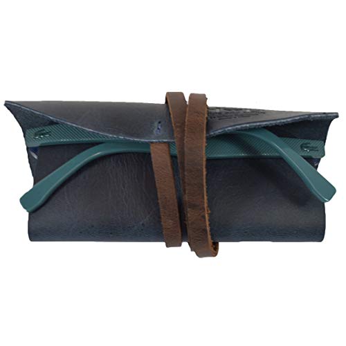 Image of Hide & Drink, Rustic Leather Sunglass Wrap, Slim Travel, Soft Eye Glasses Storage, Handmade Includes 101 Year Warranty