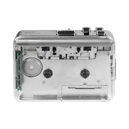 Lecteur de cassettes USB avec boîtier transparent au design rétro et moderne - 7