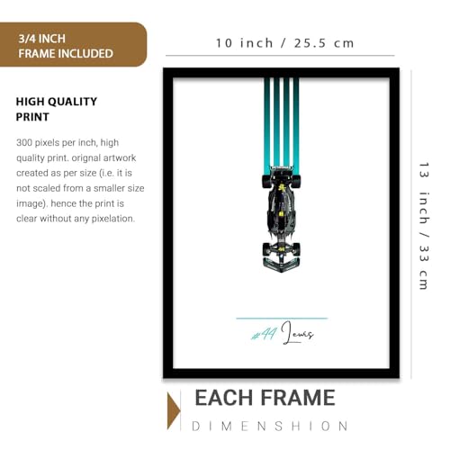 Image of kotart Big Sports Cars Framed Posters Gift Items for Boys Room Wall Decoration Bedroom Living Room Office Studio Decor | Car Poster Frame for Wall Decor Set Of 3 Size (10 X 13 inch)