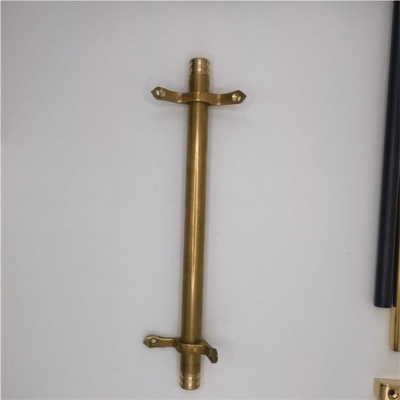 Brass Stair Runner Rods 5/8" with Brackets, Durable Carpet Securing Poles, Easy Install, Custom Lengths Available, 3/5/10/12/15 Pack Options (3pcs, 20in)