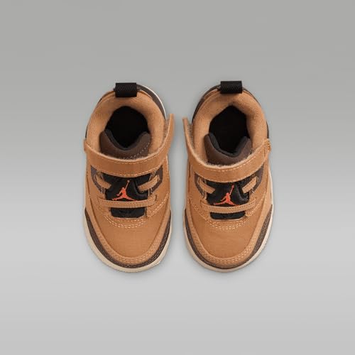 Jordan Spizike Low Baby/Toddler Shoes (FQ3952-202, Flax/Black/Sanddrift/Baroque Brown)4