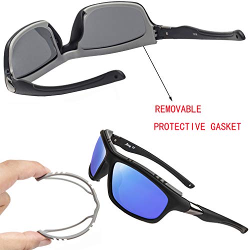Image of A LONG Polarized Sports Sunglasses For Men Driving Fishing Running Cycling Glasses 100% UV Protection