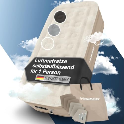 Image of Heimfleiss Khushi Liquid Twin Air Mattress Built in Pump,Newly Cordless Removable Lithium Battery Pump,Self Inflatable,Camping Mattress,Portable Blow Up Mattress for Camping,Guests and Home