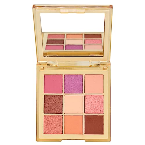 Sombras de Ojos Para Crear Looks Profesionales Paletas de Sombras de Ojos 9 Tonos Altamente Pigmentados De Textura Suave y Sedosa Sombra de Ojos Fácil de Difuminar (Nude, 9 Colores)