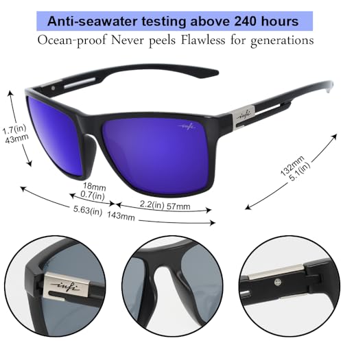 Image of INFI Fishing Polarized Sunglasses for Men Driving Running Golf Sports Glasses Square UV Protection Designer Style Unisex