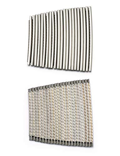 Holmer Guitar Fret Wires 2.7Mm 22 Frets Stainless Steel Fretwire Compatible With Fender Gibson Electric Or Acoustic Guitar Fingerboard Replacement. Chrome #TOP1