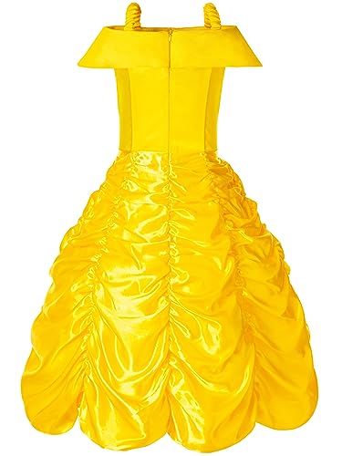 Disfraz princesa Funna vestido con accesorios amarillo miniatura 3