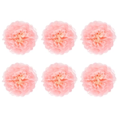 Fleurs en papier rose pour embellir un fond de mariage facilement