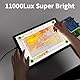 TSOCOS A4 Leuchttisch mit Tragetasche, 11000Lux Sehr Hell LED Licht Pad mit Seitliche Tasten & 6 Stufen der Helligkeit, 3 Farben Lightpad Leuchtplatte für Diamond Painting, Zeichnen, Skizzieren