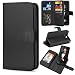 TILL for LG G6 Case, TILL LG G6 Wallet Case PU Leather Carrying Flip Cover [Cash Credit Card Slots Holder & Kickstand] Detachable Magnetic Folio Slim Protective Hard Case Shell for LG6 5.7INCH [Black]