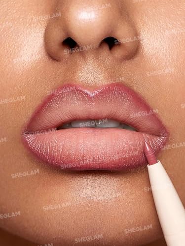 Image of SHEGLAM 2 In 1 Matte Lip Liner and Long Lasting Lipstick Set Makeup-Praline Pie