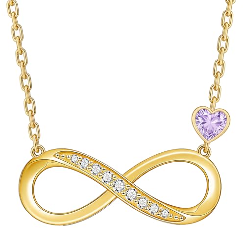 Fledweissie 18K �C�G���[�S�[���h �C���t�B�j�e�B �n�[�g �a���� �l�b�N���X 12���� �a���� �C���t�B�j�e�B �y���_���g �l�b�N���X �a�����W���G���[ �M�t�g ���� �}�} �ޏ�, 25mm/0.98inch, �x�[�X�B, �W�F���X�g�[����