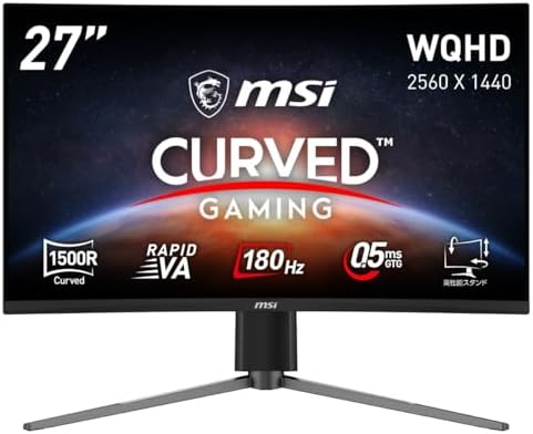 Amazon.co.jp: MSI 湾曲ゲーミングモニター G271CQP E2 27インチ/WQHD 