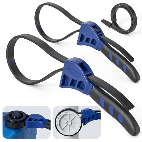CLICKNEST 2-Pack Rubber Strap Wrench