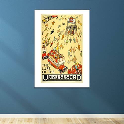 Affiche de voyage Underground encadrée format moyen poster mural Archival Mat - 4