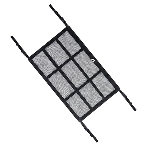 GAOLAOSY Car Ceiling Cargo Net Pocket 35.4325.59 Double-Layer Roof Storage Net with Adjustable Buckles Car Camping Essentials Mesh Organizer Universal Long Road Trip Auto Accessories
