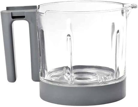 BEABA Babycook Neo Baby Food Maker Replacement Glass Bowl, 5.2 Cup Capacity, Holds 34 Servings, Cloud