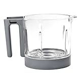 BEABA Babycook Neo Baby Food Maker Replacement Glass Bowl, 5.2 Cup Capacity, Holds 34 Servings, Cloud