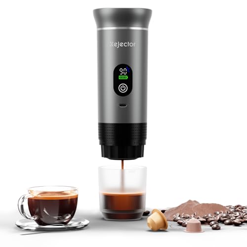 Portable Espresso Maker Coffee Machine 3-IN-1 Battery Coffee Maker 20-Bar Self-Heating Electric Espresso Machine Compatible with Ground Coffee & NS Capsule Pod USB-C for Car Camping Hiking RV