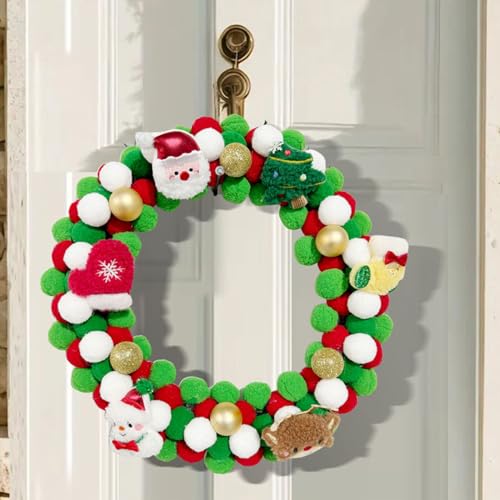 Couronne de Noël feutre 34,8 cm, la solution propre sans perte d'épines - 8