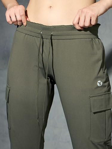 Image of Women's Polyester Regular Fit 4 Pocket Solid Cargo with SPF50+, 2 Way Stretch, UV Protection for Activewear, Regular Use