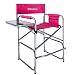 KingCamp Tall Director Chair Bar Height Steel Frame Collapsible with Side Table Cup Holder Side Storage Bag Footrest, Folding Portable, Supports 300 lbs