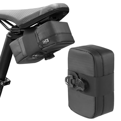 Tressify Small Storage Bag, Road Saddle Bag, Under Seat Bag, Waterproof Pu Material, Quick Release Buckle, For Road Cycling