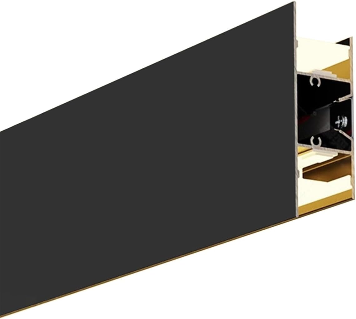Ceiling Coving Trim Led Strip Black Channel Diffuser 4 6 7 8 10 12 16 17 30 35 50 Feet, Ceiling Crown Moulding Decor, Metal LED Light Diffuser Track Cover, Custom Size