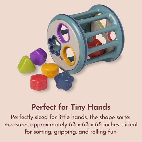 Image of Tolo Rolling Shape Sorter Interactive Toy for Baby 12M+ | 6 Colorful Shape | sorting toys, color & pattern recognition, rattle sound, baby toys, fine motor, STEM, early development, gift for infants