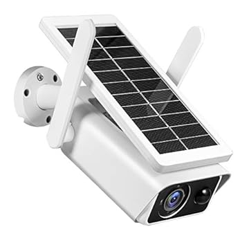 Câmera de segurança solar externa 1080P bateria recarregável de 2 MP sem fio WiFi Câmera de vigilância doméstica com detecção de movimento PIR, visão noturna, áudio bidirecional, IP66 à prova d'água