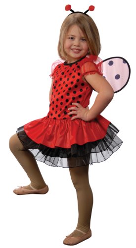 Aeromax Lady Bug with Antennae Headband and Detachable Wings, Size 4/6