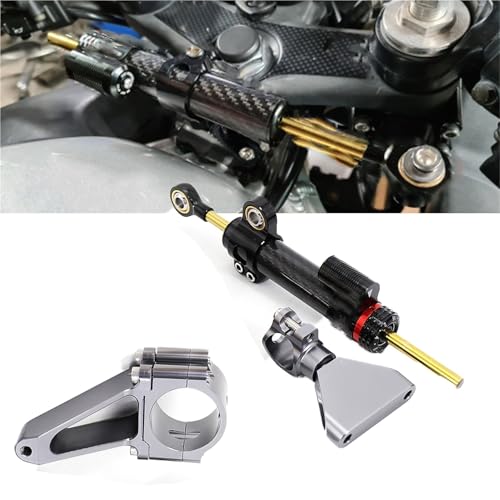 Amortisseur de direction pour CBR600 F4i 1999-2007 : stabilisateur réglable gris