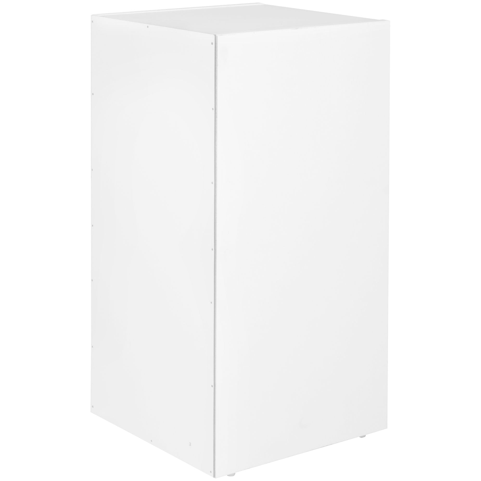 FineBuy Scaffale 30x30x60 cm Bianco, Libreria Stretta con 2 Scomparti | scaffale piccolo per libri e decorazioni, scaffale per soggiorno, bagno e ingresso, autoportante, superficie facile da pulire