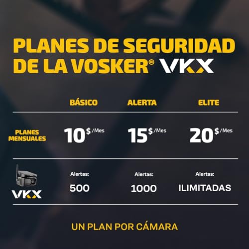 Vosker VKX Cámara de Seguridad 4G-LTE para Exteriores con energía Solar – Sin WiFi, detección de Movimiento, visión Nocturna, SIM incluida, vídeo de 15s a Demanda, IP65 - imagen 5