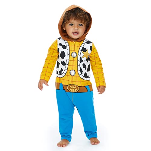 Disney Pixar Toy Story Woody Zip Up Coverall Newborn to Toddler2