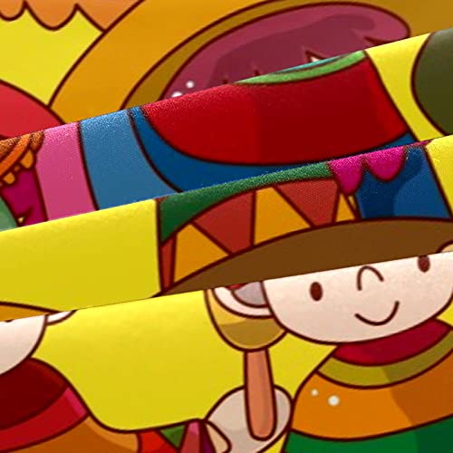Duvet Covers Set Twin Size Cartoon Mexican People - Soft And Breathable Microfiber Comforter Bedding Set With Zipper Closure For Kids Women Men, 1 Duvet Cover 2 Pillowcase #TOP2