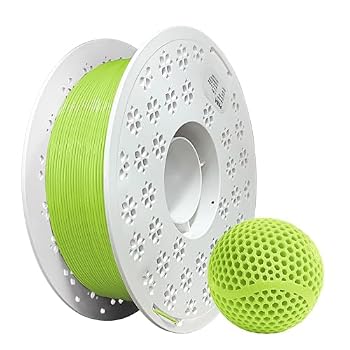Rebound PEBA 95A Flexible Filament 1.75mm,ltra-Lightweight High Rebound 3D Printing Filament,for Sports & Robotics (Yellow-Green)