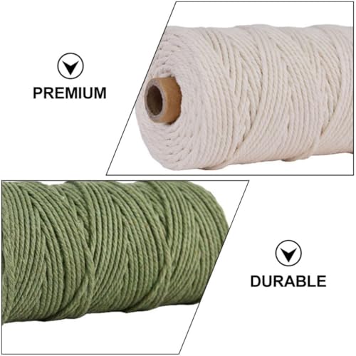 Cuerda de algodón de 3mm resistente para tejer tapices colgantes perfectos 4