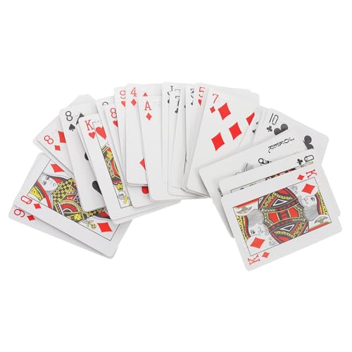 Anneome Cartes à jouer en braille - Grandes cartes pour malvoyants et malvoyants - Avec...