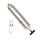 Lanière pour téléphone portable à porter en bandoulière : Fabriquée en doux tissu de nylon avec des motifs spéciaux, elle offre confort et élégance. Polyvalent : peut être utilisé comme cordon pour téléphone, bracelet de poignet ou bande élégante pour votre portefeuille