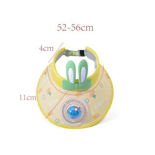 Solar Hat for Girls with Built-in Fan, Kids Sun Visor Cooling Cap, Outdoor Summer Fan Hat4