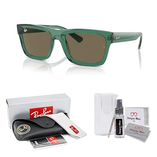 Image of Ray-Ban RB4396 Warren Rectangular Sunglasses for Men for Women +BUNDLE with ACCESSORY EYEWEAR KIT